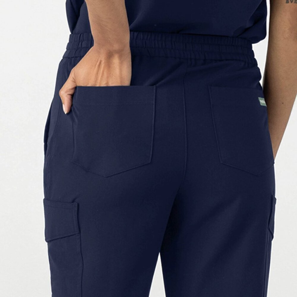 Mediclo FYSEL Kume 2.0 Versatile Cargo Straight Leg Scrub Pants Navy Blue Small - Picture 13 of 14